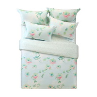 Dreaming Green Bedding Set Girls Bedding Floral Bedding Duvet Cover Pillow Sham Flat Sheet Gift Idea