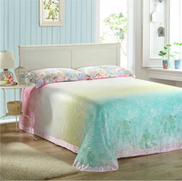 Flower Dream Green Bedding Set Girls Bedding Floral Bedding Duvet Cover Pillow Sham Flat Sheet Gift Idea