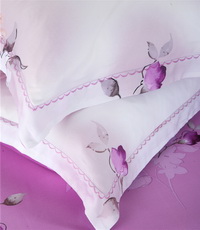 Flower Language Purple Bedding Set Girls Bedding Floral Bedding Duvet Cover Pillow Sham Flat Sheet Gift Idea
