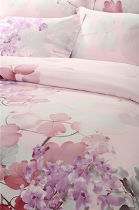 Flowers On The Branches Pink Bedding Set Girls Bedding Floral Bedding Duvet Cover Pillow Sham Flat Sheet Gift Idea