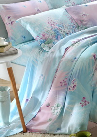 Fremantle Blue Bedding Set Girls Bedding Floral Bedding Duvet Cover Pillow Sham Flat Sheet Gift Idea