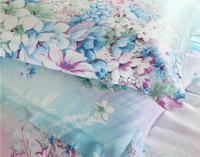 Fremantle Blue Bedding Set Girls Bedding Floral Bedding Duvet Cover Pillow Sham Flat Sheet Gift Idea