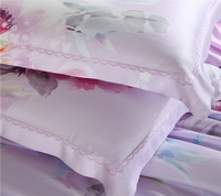 Mist Covered Waters Pink Bedding Set Girls Bedding Floral Bedding Duvet Cover Pillow Sham Flat Sheet Gift Idea