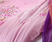 Next Stop Happiness Pink Bedding Set Girls Bedding Floral Bedding Duvet Cover Pillow Sham Flat Sheet Gift Idea