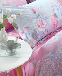 Sweet And Fragrant Blue Bedding Set Girls Bedding Floral Bedding Duvet Cover Pillow Sham Flat Sheet Gift Idea