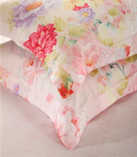 Sweet Flower Pink Bedding Set Girls Bedding Floral Bedding Duvet Cover Pillow Sham Flat Sheet Gift Idea