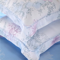 Taste Of Happiness Blue Bedding Set Girls Bedding Floral Bedding Duvet Cover Pillow Sham Flat Sheet Gift Idea