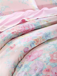 Young Girl Pink Bedding Set Girls Bedding Floral Bedding Duvet Cover Pillow Sham Flat Sheet Gift Idea
