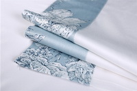 Aileen Blue Bedding Set Luxury Bedding Collection Satin Egyptian Cotton Duvet Cover Set