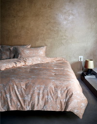 Alice Orange Bedding Set Luxury Bedding Collection Satin Egyptian Cotton Duvet Cover Set