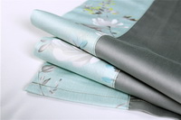 Annie Blue Bedding Set Luxury Bedding Collection Satin Egyptian Cotton Duvet Cover Set