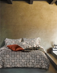 Bertha Brown Bedding Set Luxury Bedding Collection Satin Egyptian Cotton Duvet Cover Set