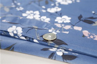 Camilla Blue Bedding Set Luxury Bedding Collection Satin Egyptian Cotton Duvet Cover Set