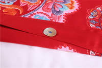 Mona Red Bedding Set Luxury Bedding Collection Satin Egyptian Cotton Duvet Cover Set