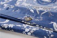 Rock Blue Bedding Set Luxury Bedding Collection Satin Egyptian Cotton Duvet Cover Set