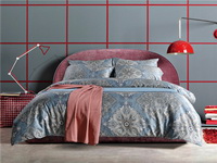 Owen Blue Bedding Set Luxury Bedding Collection Pima Cotton Bedding American Egyptian Cotton Bedding