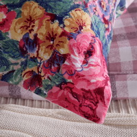 Lina Tartan Brown Bedding Set Modern Bedding Collection Floral Bedding Stripe And Plaid Bedding Christmas Gift Idea