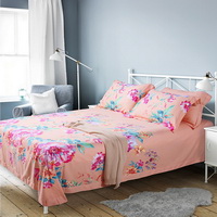 Pleasant Fragrance Pink Bedding Set Modern Bedding Collection Floral Bedding Stripe And Plaid Bedding Christmas Gift Idea