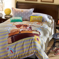 Serious Dog Yellow Bedding Set Modern Bedding Collection Floral Bedding Stripe And Plaid Bedding Christmas Gift Idea