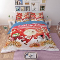Christmas Forest Red Bedding Duvet Cover Set Duvet Cover Pillow Sham Kids Bedding Gift Idea
