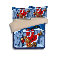 Christmas Over The Wall Blue Bedding Duvet Cover Set Duvet Cover Pillow Sham Kids Bedding Gift Idea