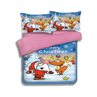 Christmas Snowing Blue Bedding Duvet Cover Set Duvet Cover Pillow Sham Kids Bedding Gift Idea