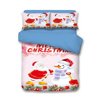 Christmas Snowman Pink Bedding Duvet Cover Set Duvet Cover Pillow Sham Kids Bedding Gift Idea