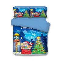 Christmas Tree Blue Bedding Duvet Cover Set Duvet Cover Pillow Sham Kids Bedding Gift Idea