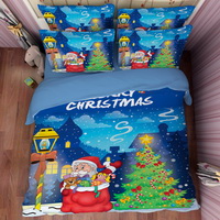 Christmas Tree Blue Bedding Duvet Cover Set Duvet Cover Pillow Sham Kids Bedding Gift Idea