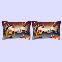 Halloween Kids Purple Bedding Duvet Cover Set Duvet Cover Pillow Sham Kids Bedding Gift Idea