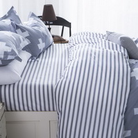 Plus Signs Grey Bedding Set Duvet Cover Pillow Sham Flat Sheet Teen Kids Boys Girls Bedding