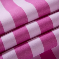 Stripes Pink Bedding Set Duvet Cover Pillow Sham Flat Sheet Teen Kids Boys Girls Bedding