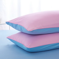 Blue Light Pink Bedding Set Duvet Cover Pillow Sham Flat Sheet Teen Kids Boys Girls Bedding
