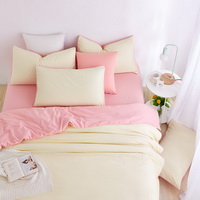 Coral Beige Bedding Set Duvet Cover Pillow Sham Flat Sheet Teen Kids Boys Girls Bedding