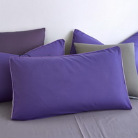 Grey Violet Bedding Set Duvet Cover Pillow Sham Flat Sheet Teen Kids Boys Girls Bedding