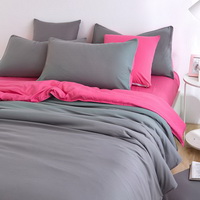 Rose Grey Bedding Set Duvet Cover Pillow Sham Flat Sheet Teen Kids Boys Girls Bedding