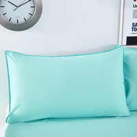 Solid Lake Blue Bedding Set Duvet Cover Pillow Sham Flat Sheet Teen Kids Boys Girls Bedding