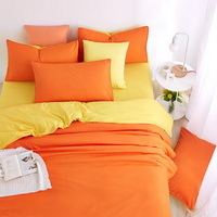 Yellow Orange Bedding Set Duvet Cover Pillow Sham Flat Sheet Teen Kids Boys Girls Bedding