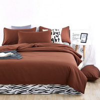 Zebra Print Brown Bedding Set Duvet Cover Pillow Sham Flat Sheet Teen Kids Boys Girls Bedding