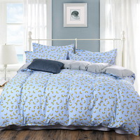 Bananas Blue Bedding Set Duvet Cover Pillow Sham Flat Sheet Teen Kids Boys Girls Bedding