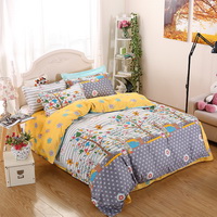 Bonsais Grey Bedding Set Duvet Cover Pillow Sham Flat Sheet Teen Kids Boys Girls Bedding