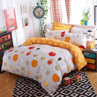 Cat Family Grey Bedding Set Duvet Cover Pillow Sham Flat Sheet Teen Kids Boys Girls Bedding