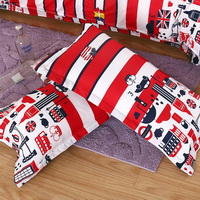 Colorful World Red Bedding Set Duvet Cover Pillow Sham Flat Sheet Teen Kids Boys Girls Bedding