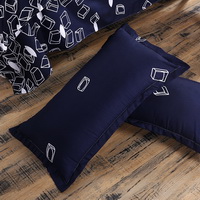 Cubes Blue Bedding Set Duvet Cover Pillow Sham Flat Sheet Teen Kids Boys Girls Bedding