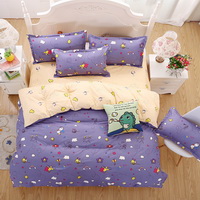 Honey Bee Purple Bedding Set Duvet Cover Pillow Sham Flat Sheet Teen Kids Boys Girls Bedding