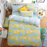 Leaves Yellow Bedding Set Duvet Cover Pillow Sham Flat Sheet Teen Kids Boys Girls Bedding