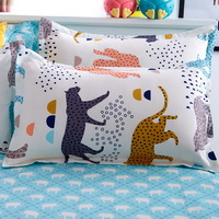 Leopards Beige Bedding Set Duvet Cover Pillow Sham Flat Sheet Teen Kids Boys Girls Bedding