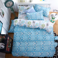 Lesser Pandas Blue Bedding Set Duvet Cover Pillow Sham Flat Sheet Teen Kids Boys Girls Bedding