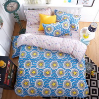 Stars Space Blue Bedding Set Duvet Cover Pillow Sham Flat Sheet Teen Kids Boys Girls Bedding