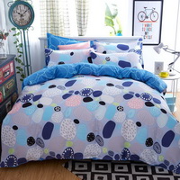 Stones Blue Bedding Set Duvet Cover Pillow Sham Flat Sheet Teen Kids Boys Girls Bedding